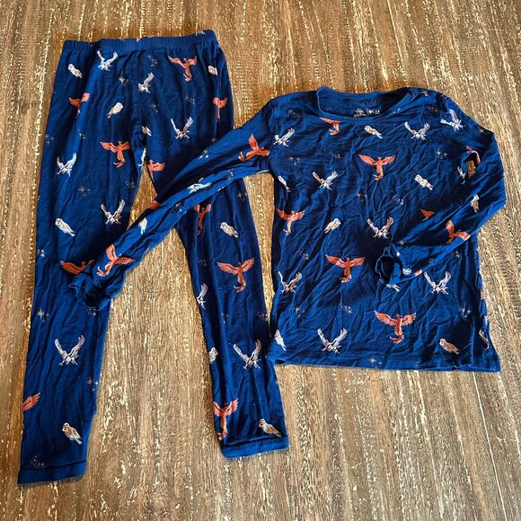 Kid’s Kyte Baby Bamboo Long Sleeve Harry Potter Pajama 2-Piece Set Navy, 7T - Picture 1 of 5